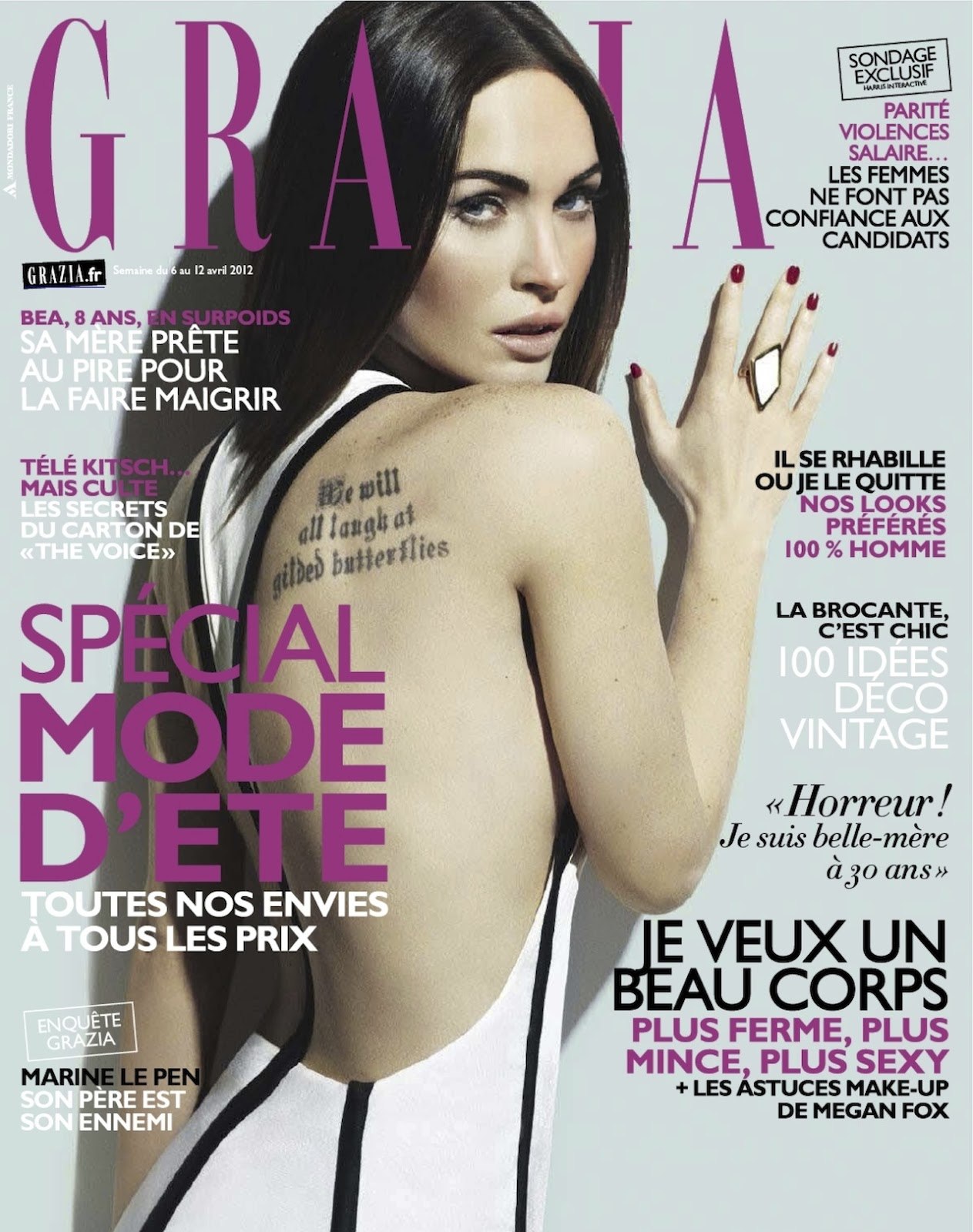 Megan Fox - Grazia Magzine France (April 2012 issue)